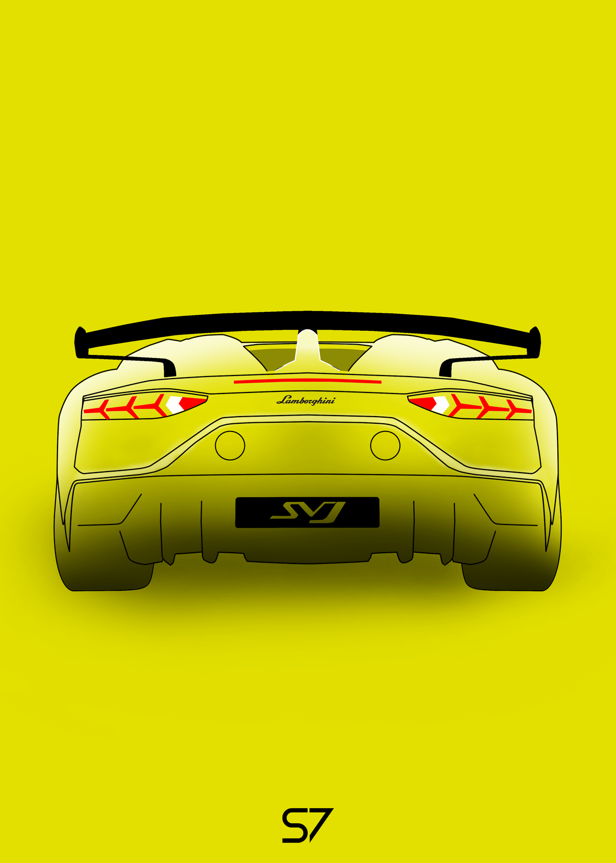 Lamborghini Aventador SVJ Poster