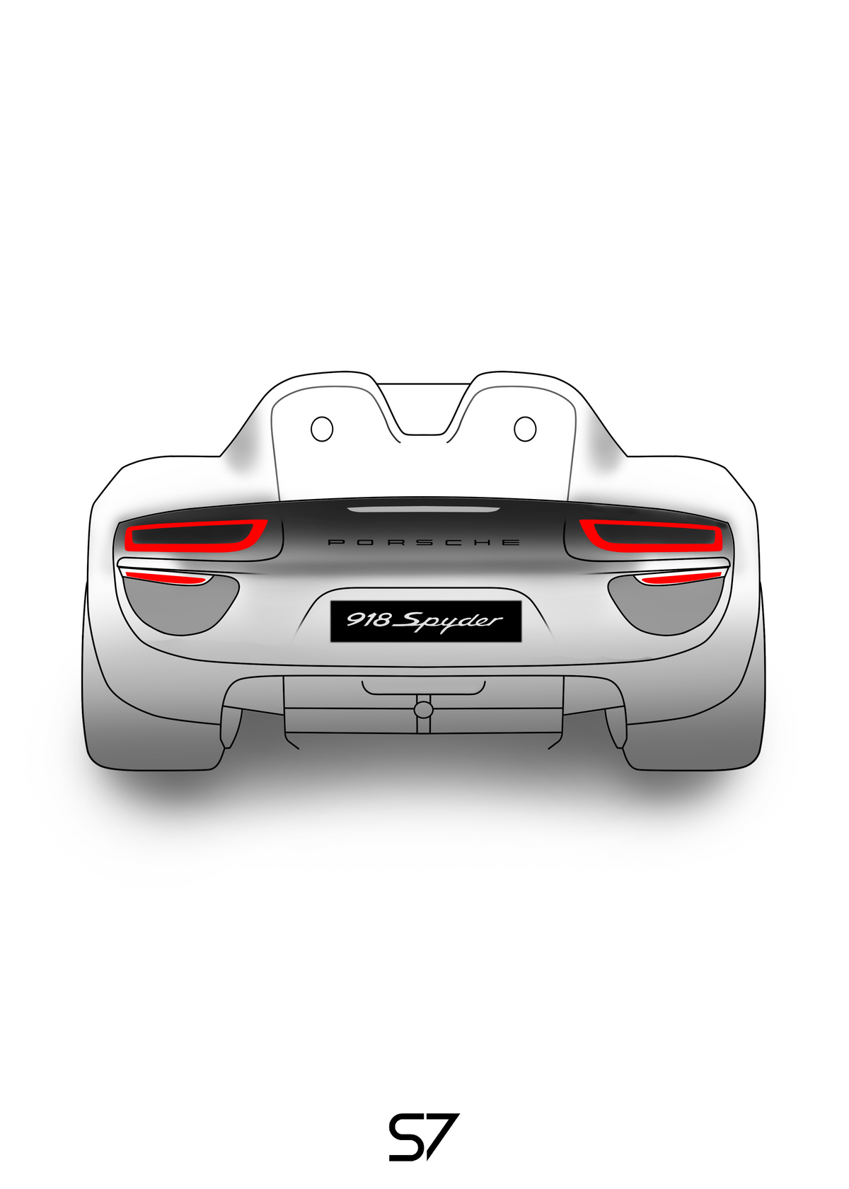 Porsche 918 Spyder Poster