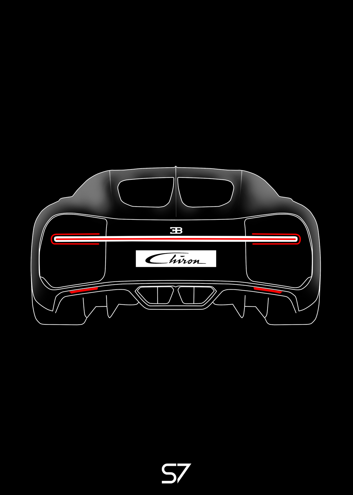 Bugatti Chiron Poster
