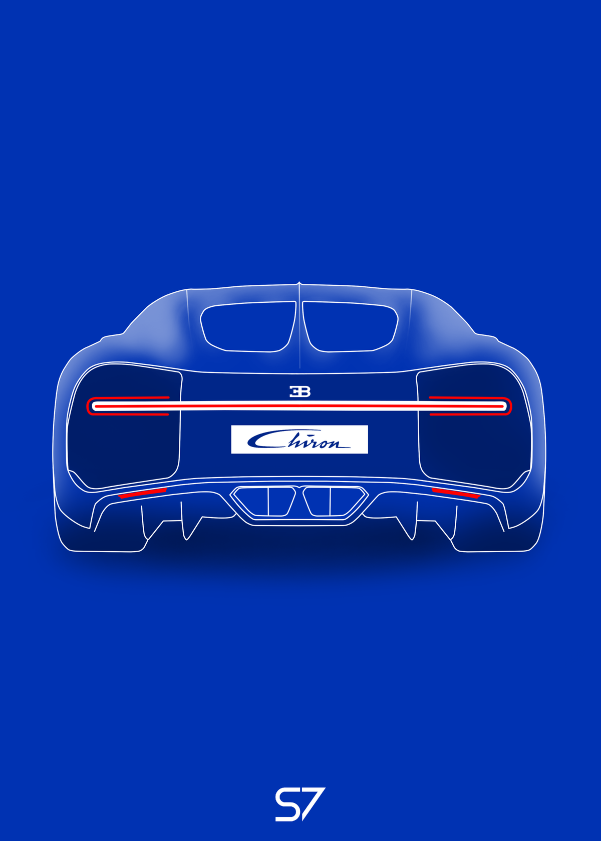 Bugatti Chiron Poster