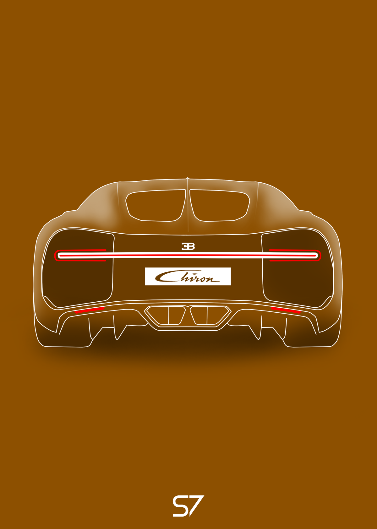 Bugatti Chiron Poster