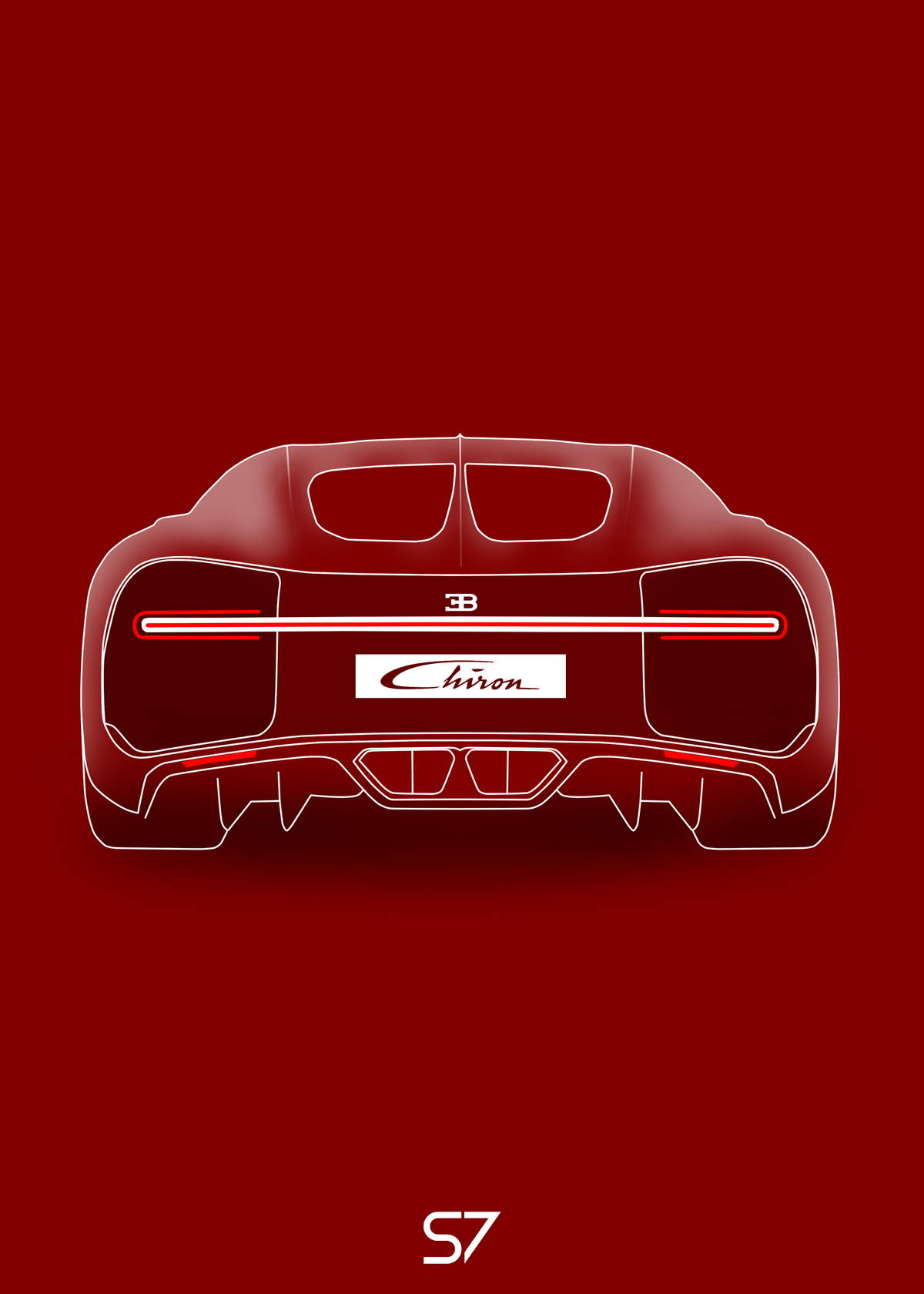 Bugatti Chiron Poster