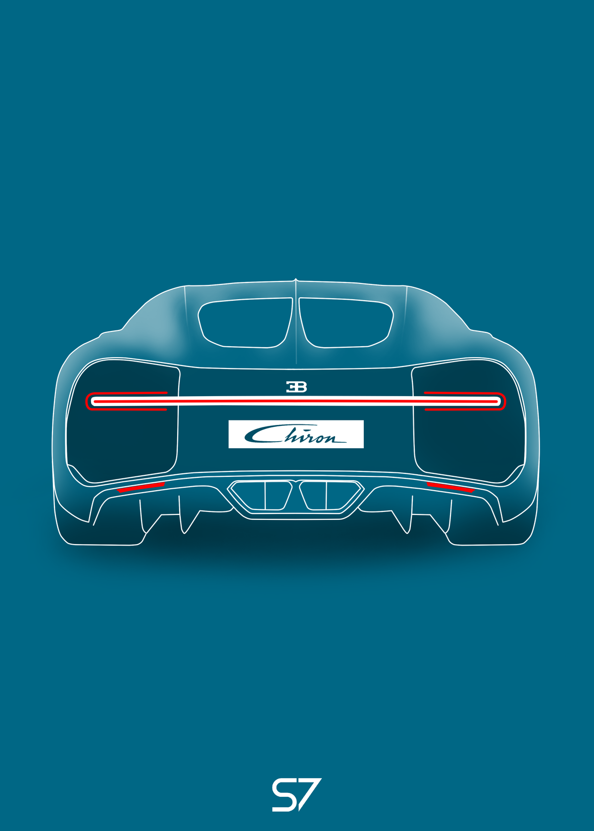 Bugatti Chiron Poster