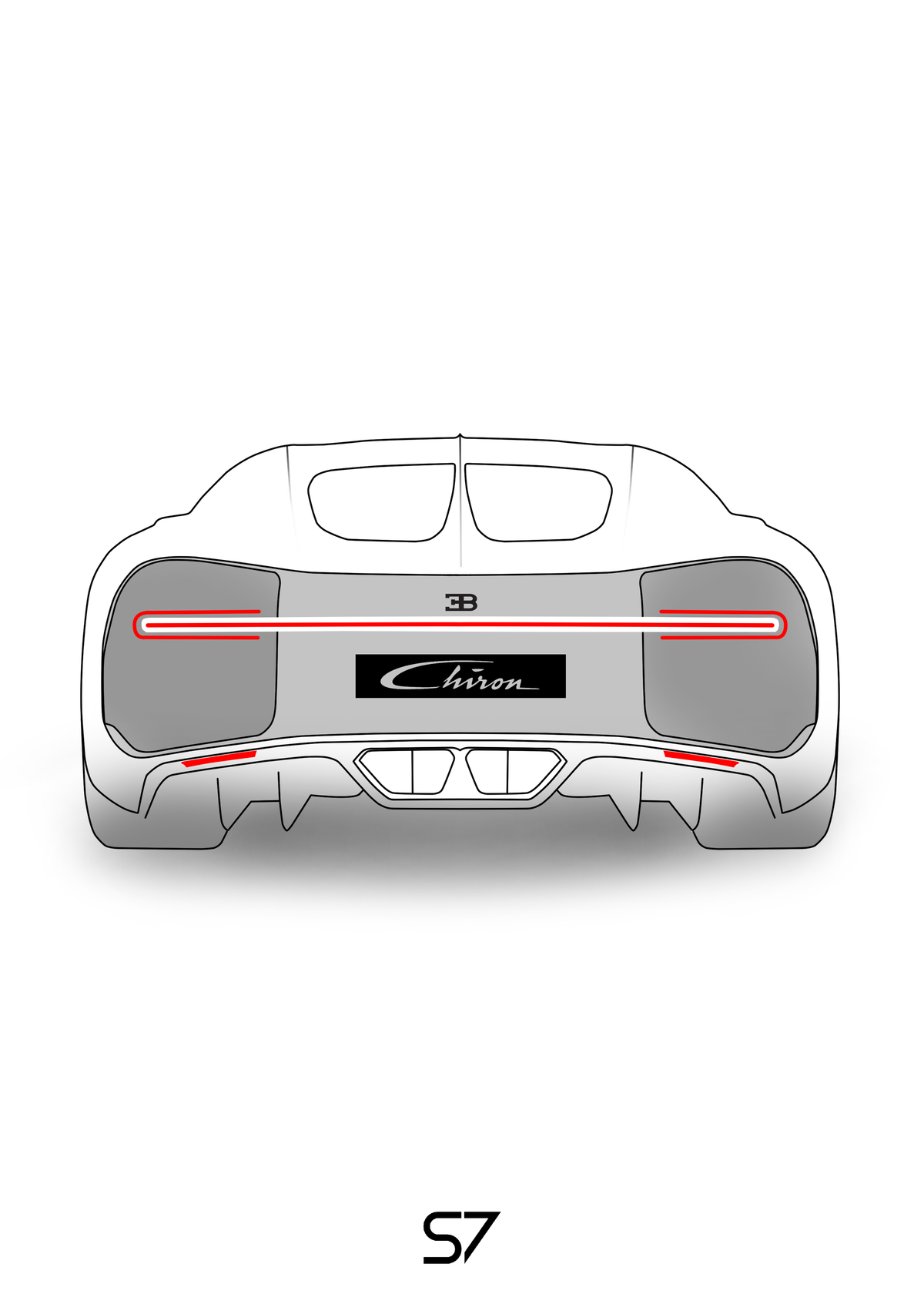 Bugatti Chiron Poster