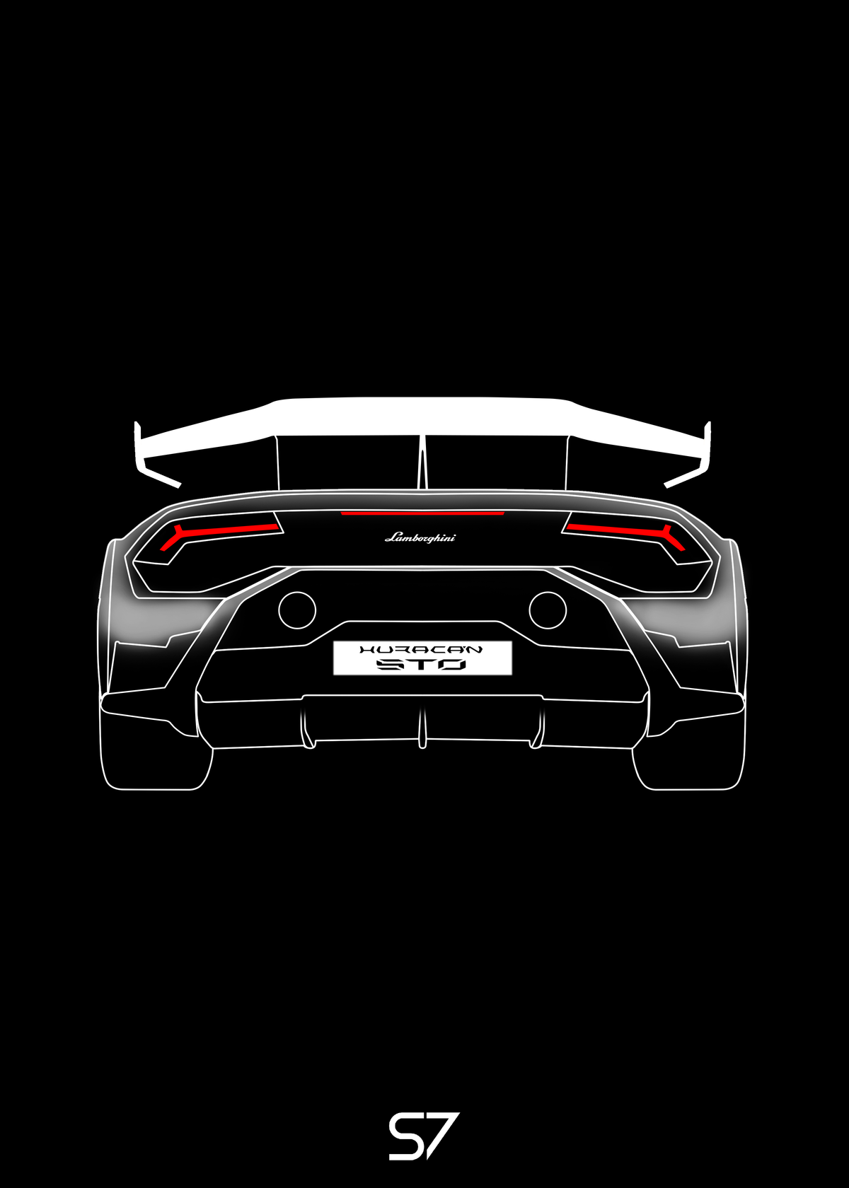 Lamborghini Huracan STO Poster