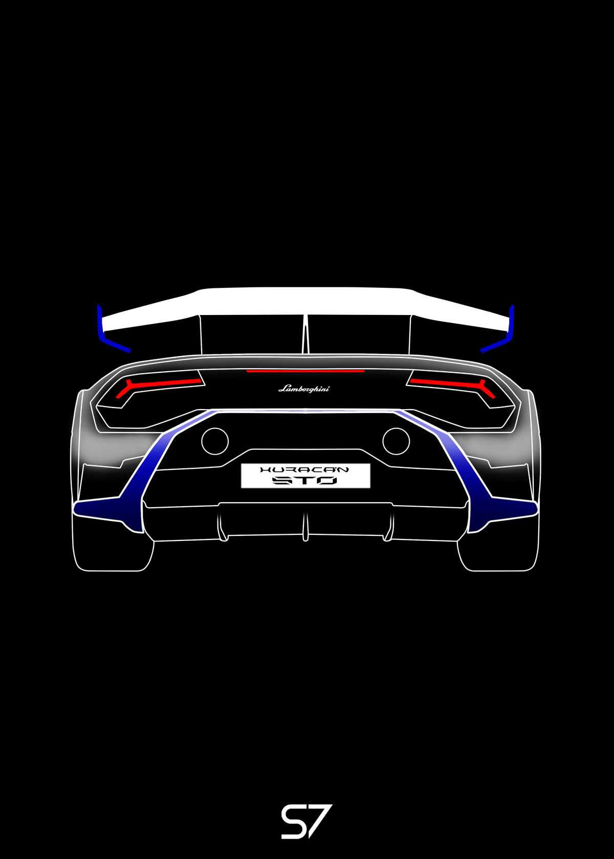 Lamborghini Huracan STO Poster