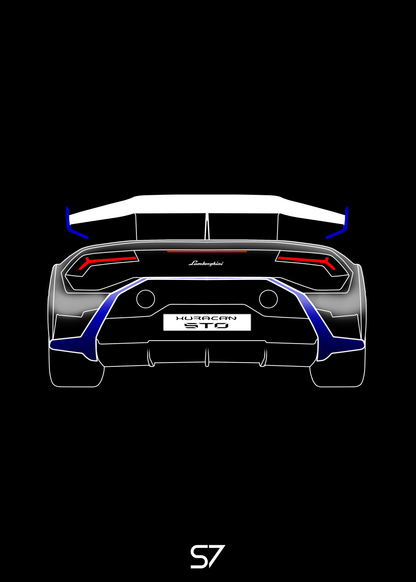 Lamborghini Huracan STO Poster