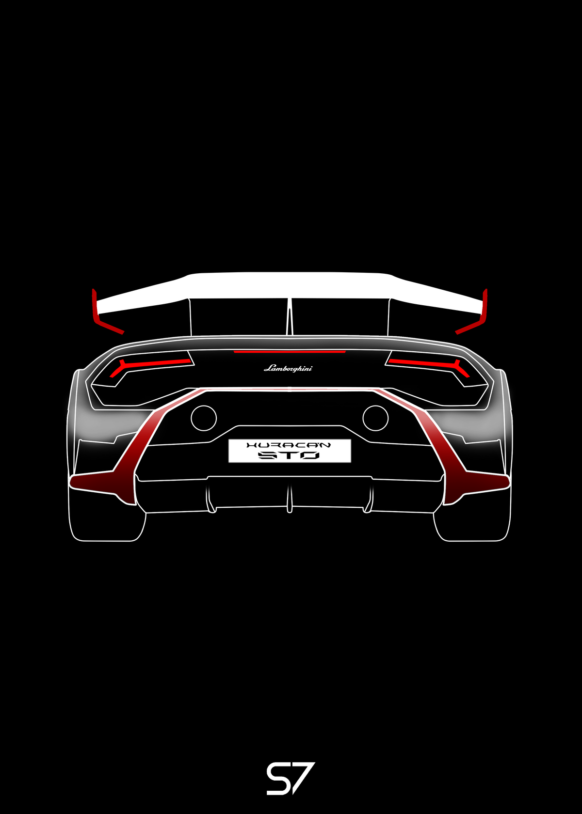 Lamborghini Huracan STO Poster