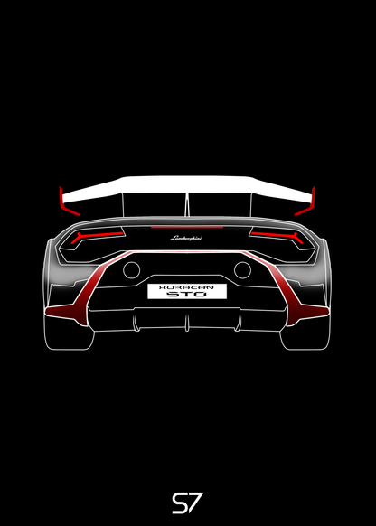 Lamborghini Huracan STO Poster