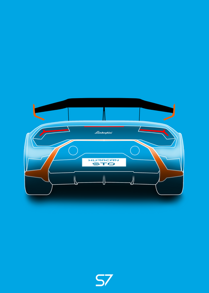 Lamborghini Huracan STO Poster