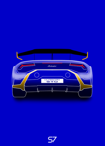 Lamborghini Huracan STO Poster