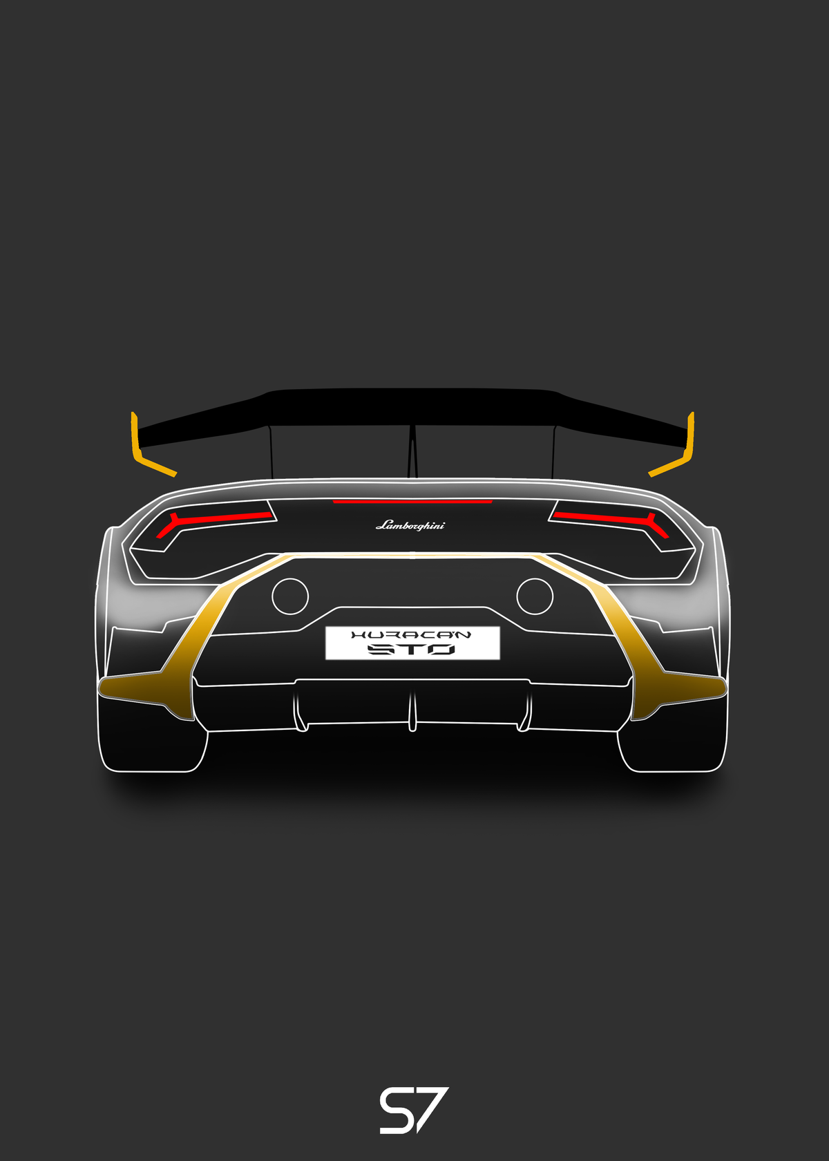 Lamborghini Huracan STO Poster