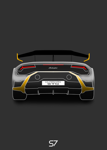 Lamborghini Huracan STO Poster