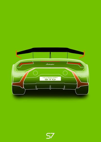 Lamborghini Huracan STO Poster