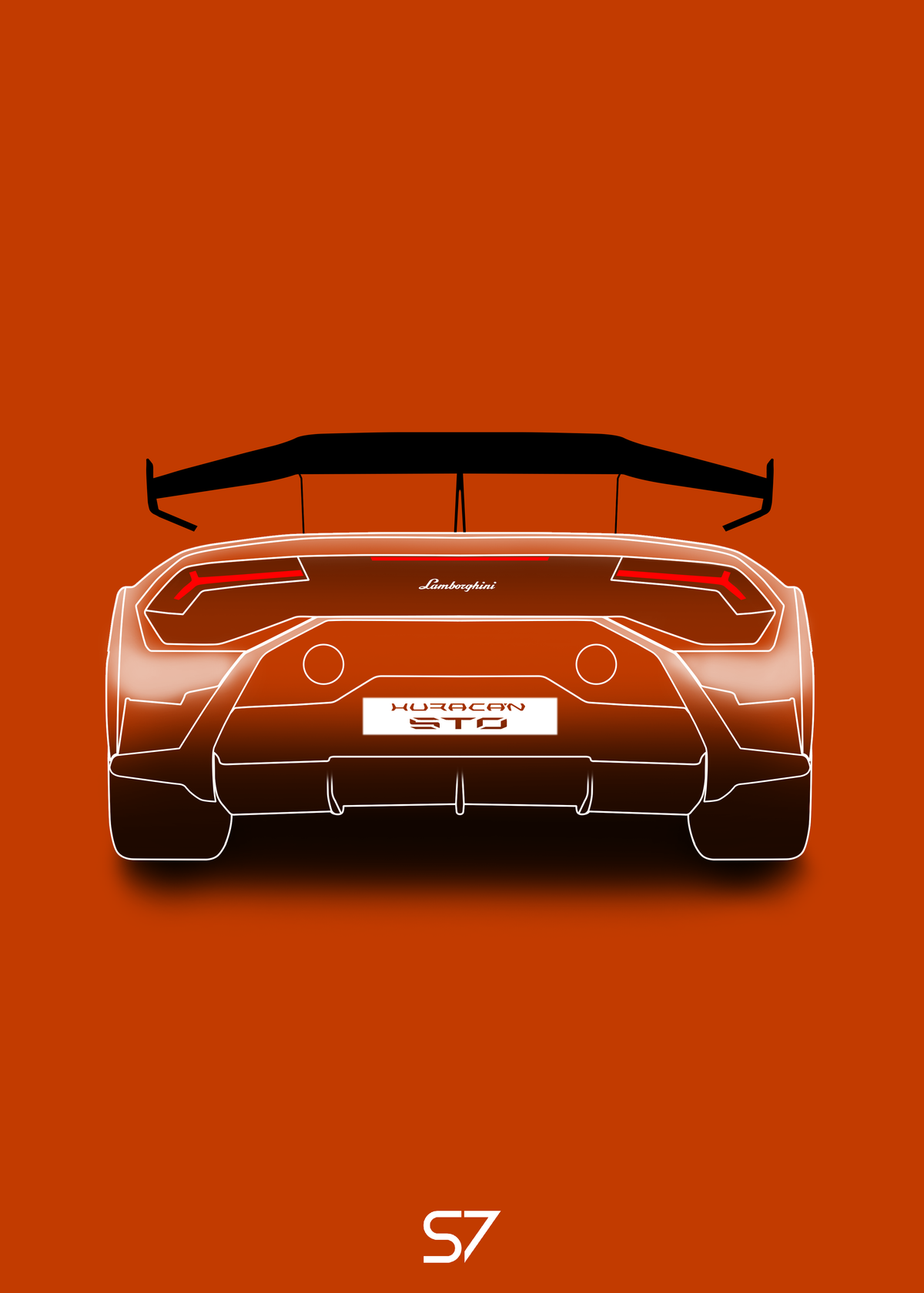 Lamborghini Huracan STO Poster