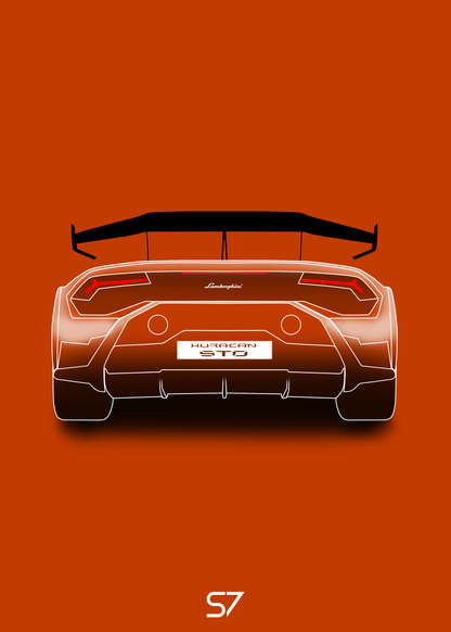 Lamborghini Huracan STO Poster
