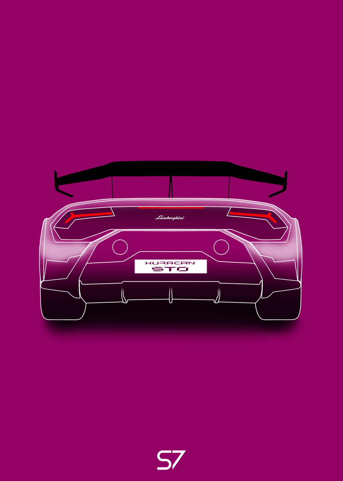 Lamborghini Huracan STO Poster