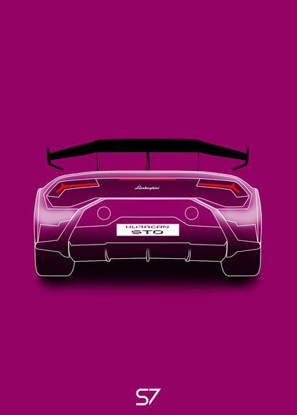 Lamborghini Huracan STO Poster