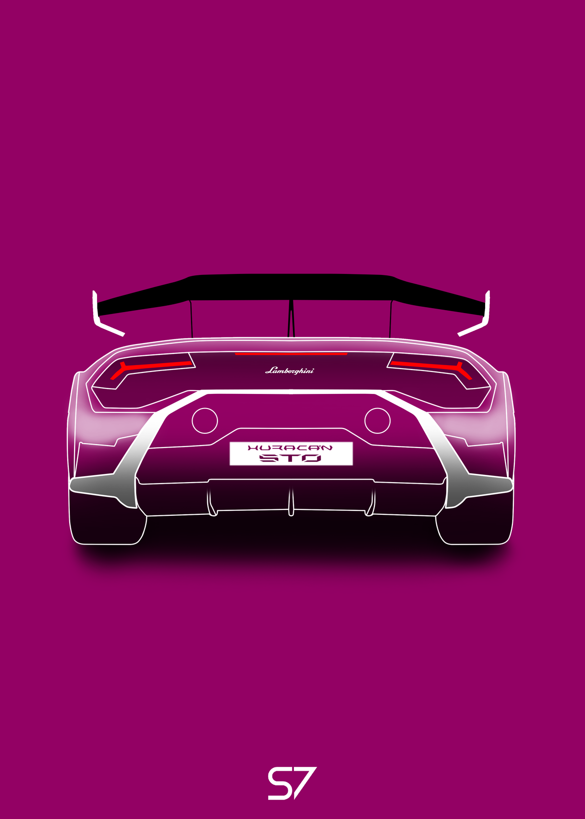 Lamborghini Huracan STO Poster