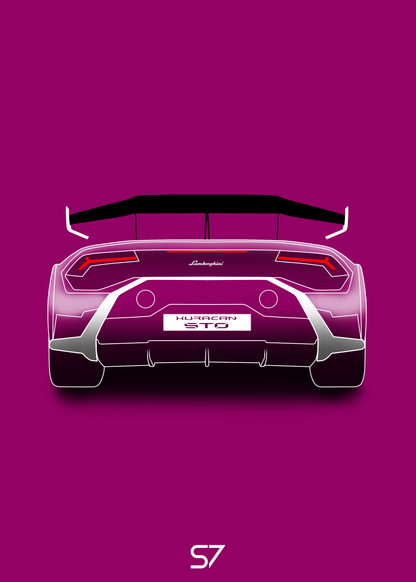 Lamborghini Huracan STO Poster