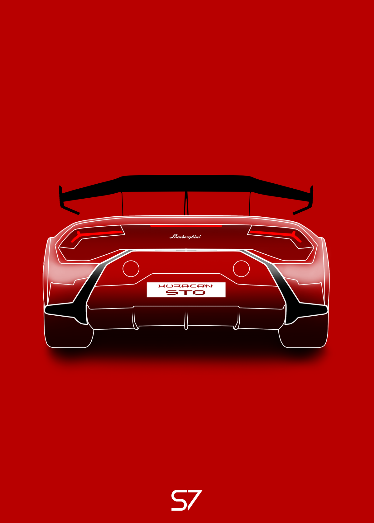 Lamborghini Huracan STO Poster