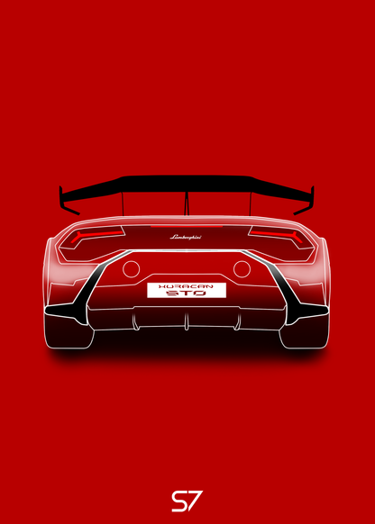Lamborghini Huracan STO Poster