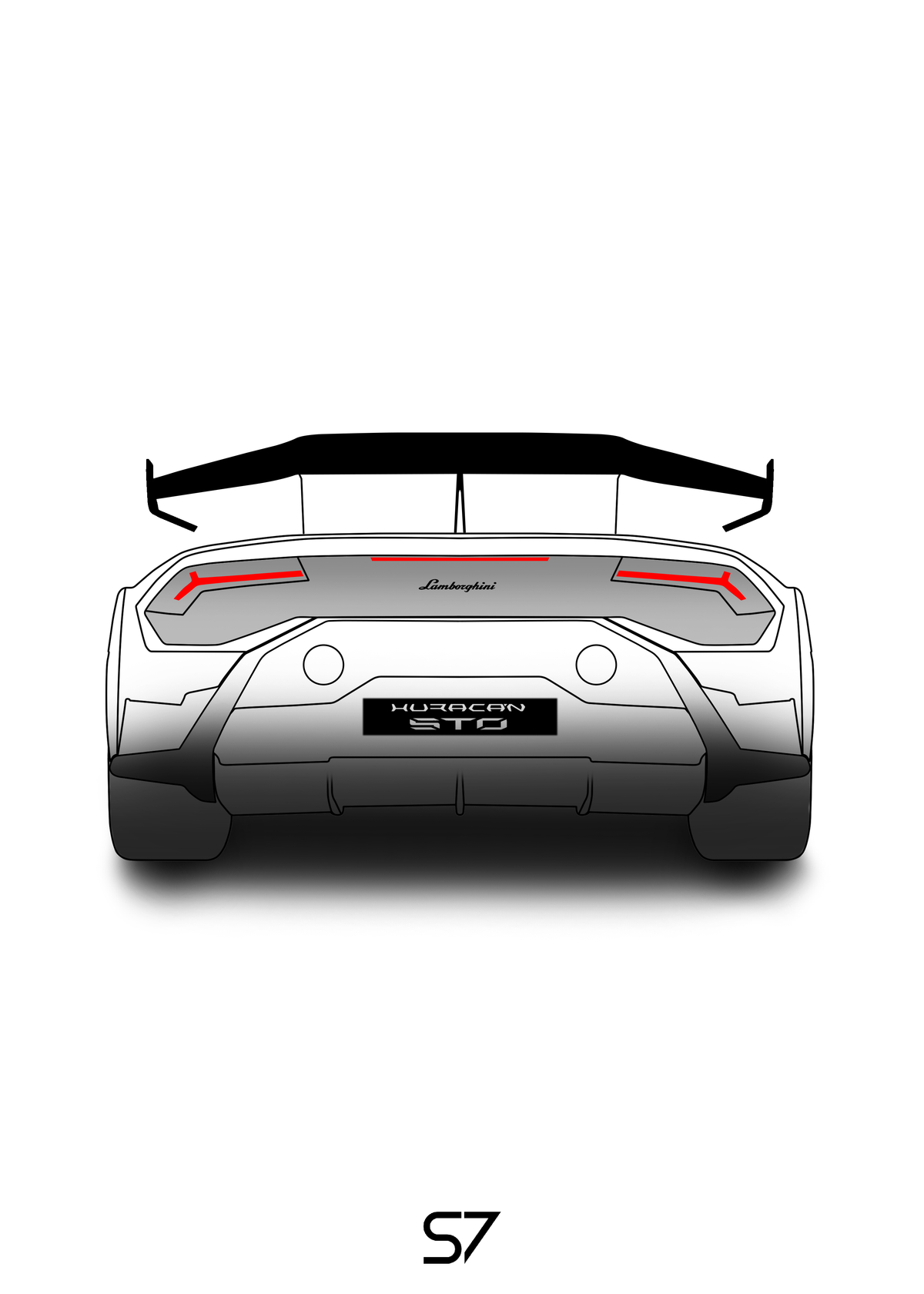 Lamborghini Huracan STO Poster