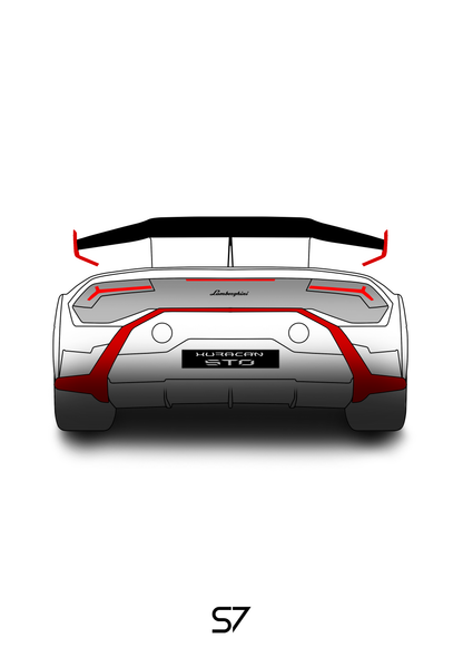 Lamborghini Huracan STO Poster