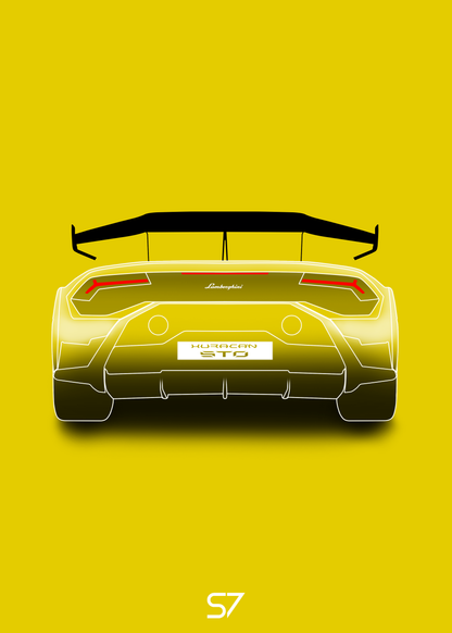 Lamborghini Huracan STO Poster
