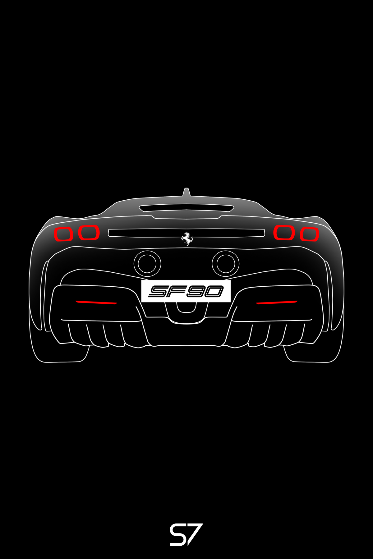 Ferrari SF90 Poster