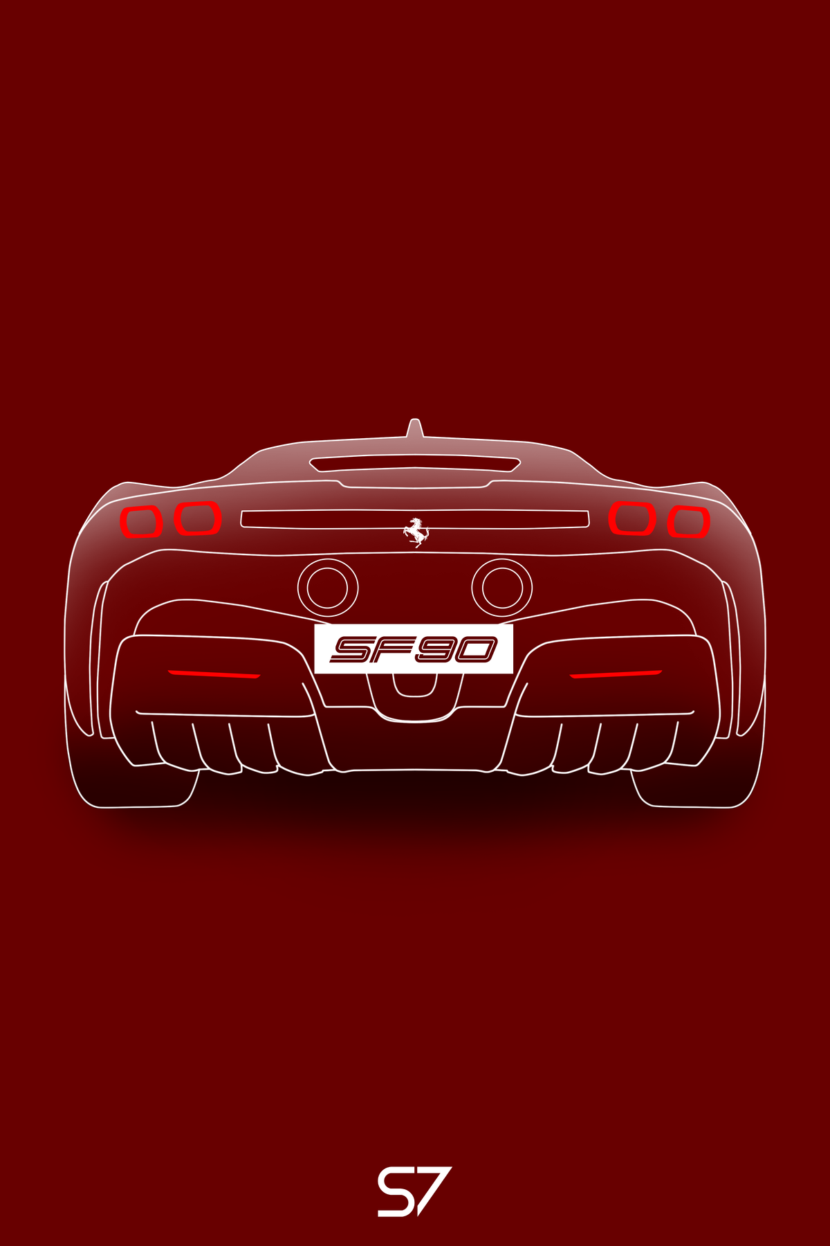 Ferrari SF90 Poster