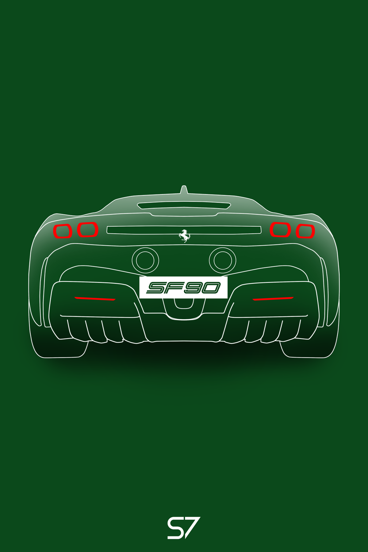 Ferrari SF90 Poster