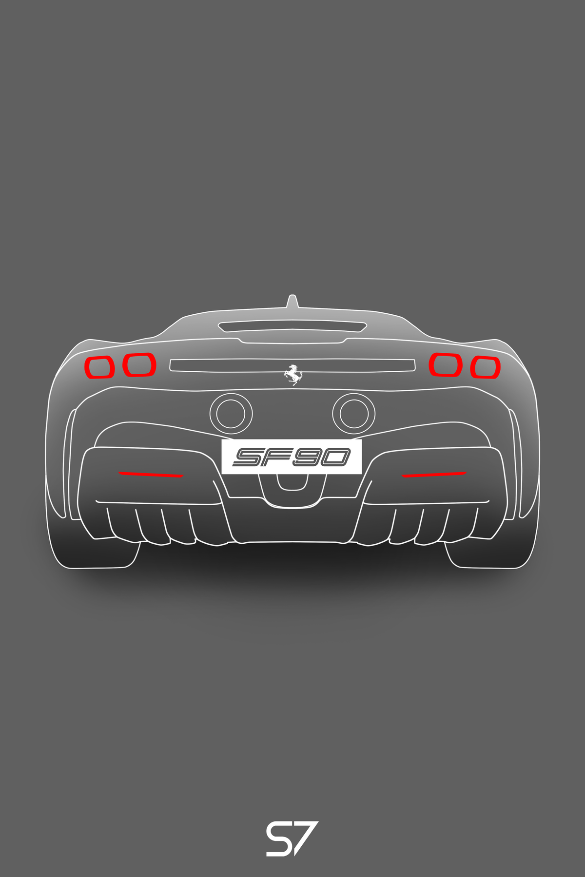 Ferrari SF90 Poster