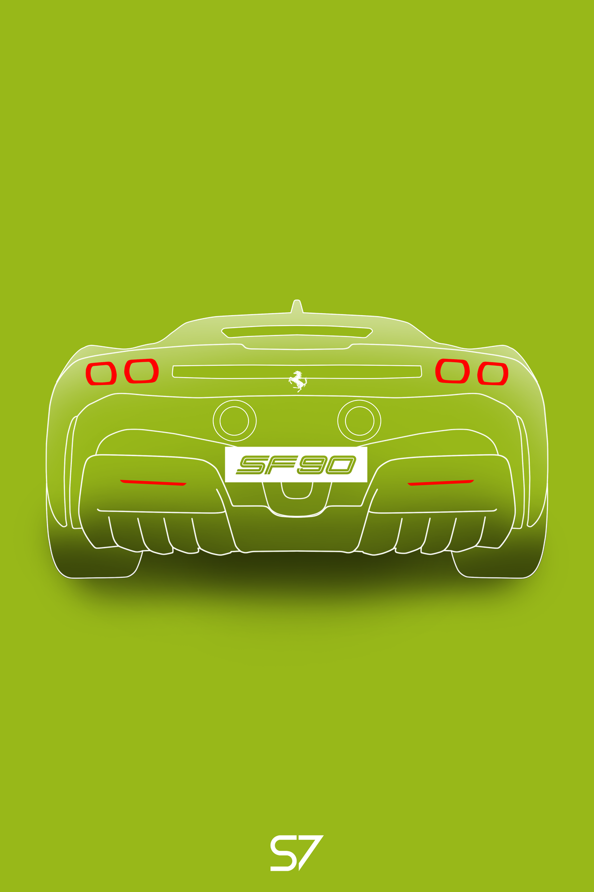 Ferrari SF90 Poster