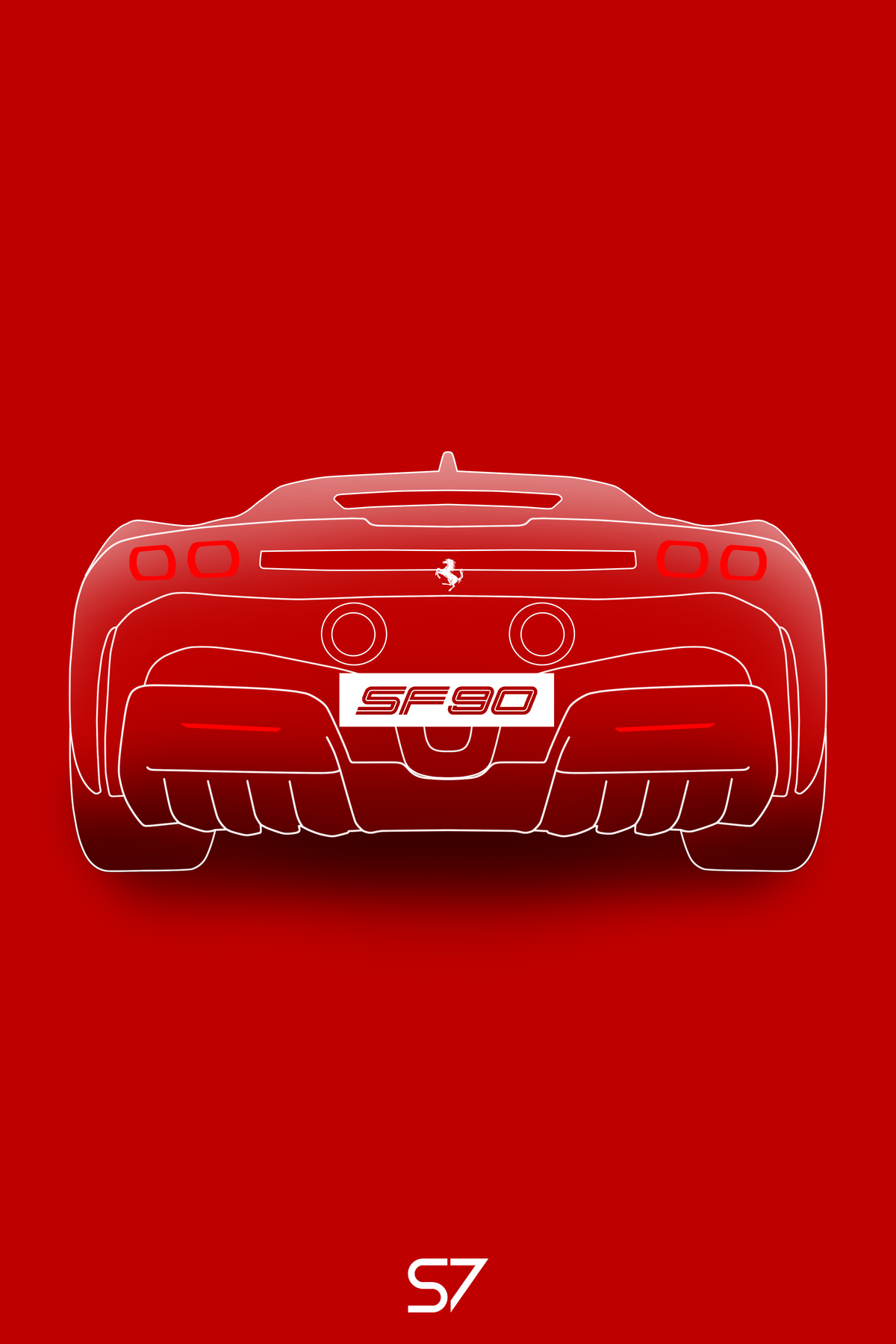 Ferrari SF90 Poster