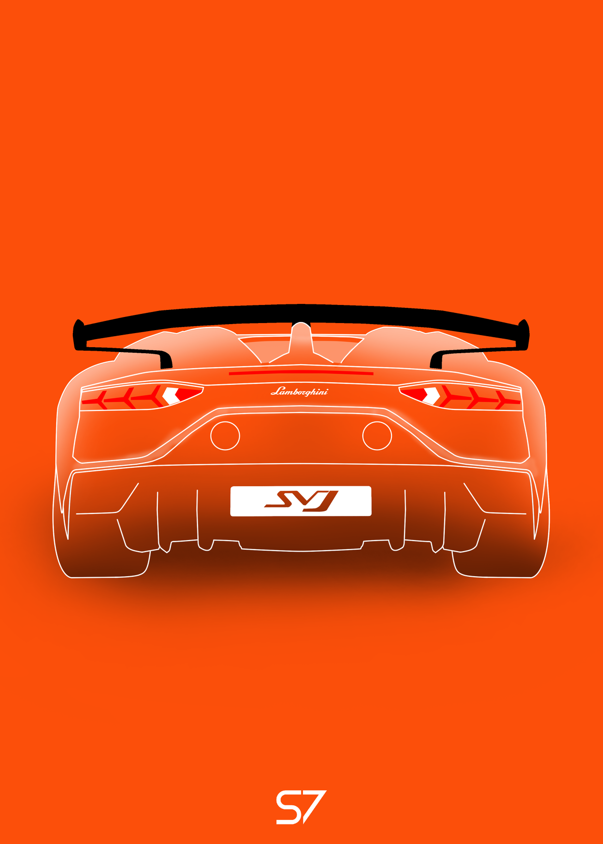 Lamborghini Aventador SVJ Poster