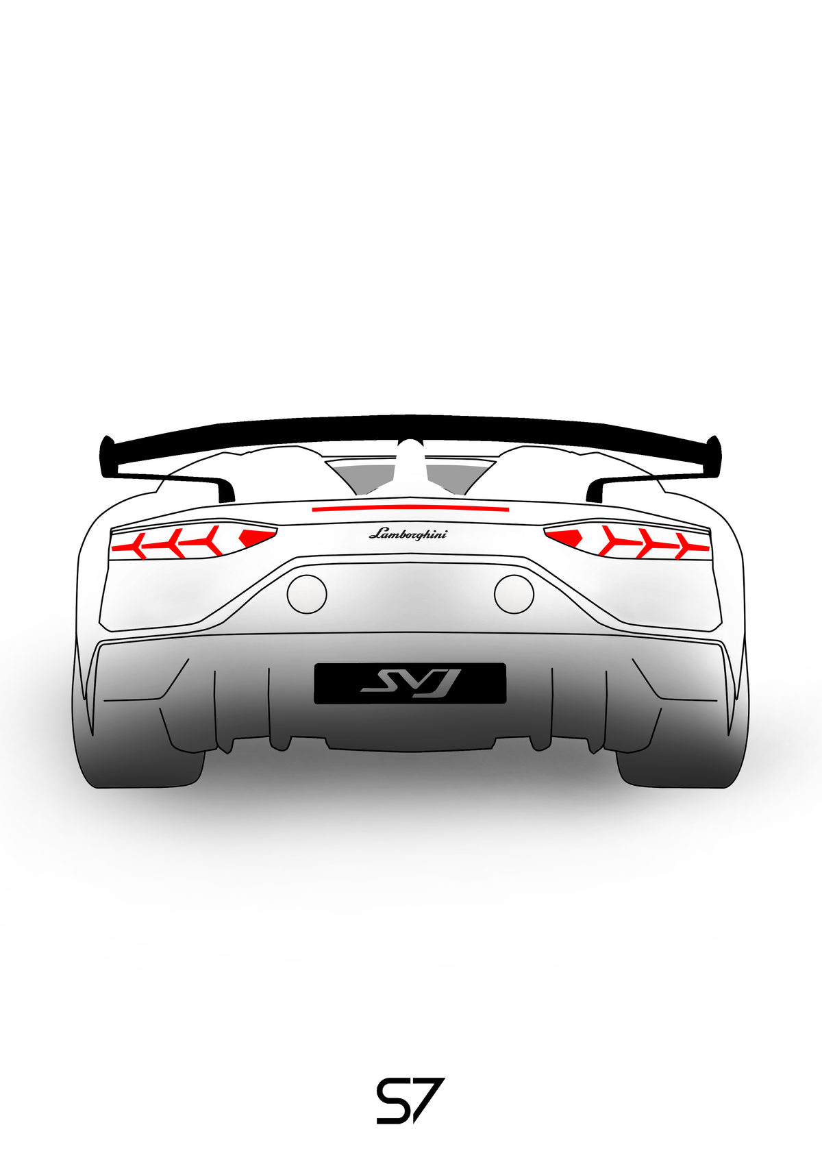 Lamborghini Aventador SVJ Poster