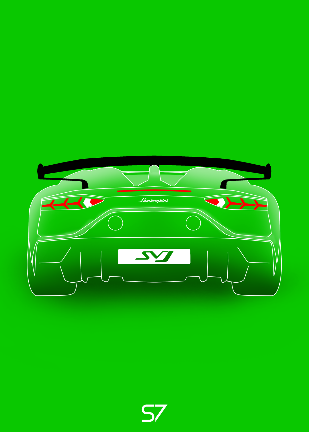 Lamborghini Aventador SVJ Poster